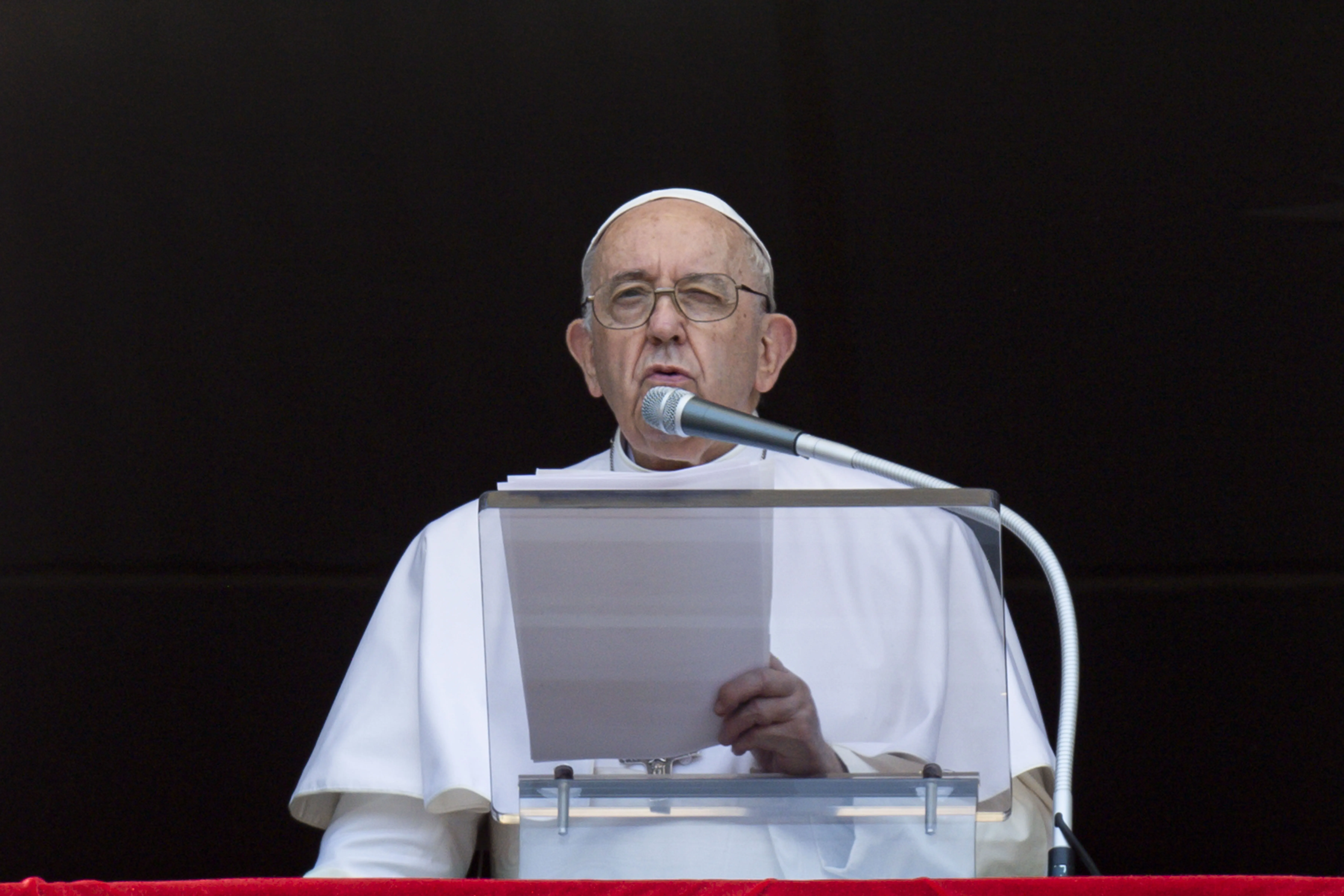 Pope Francis gives his weekly Angelus address on Sunday, Aug. 7, 2022.?w=200&h=150