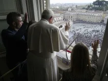 Pope Francis invited young people from Portugal to join him in the window of the Apostolic Palace for the World Youth Day announcement in October 2022.