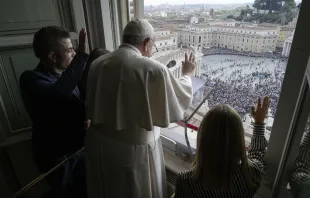 Pope Francis invited young people from Portugal to join him in the window of the Apostolic Palace for the World Youth Day announcement in October 2022. Vatican Media