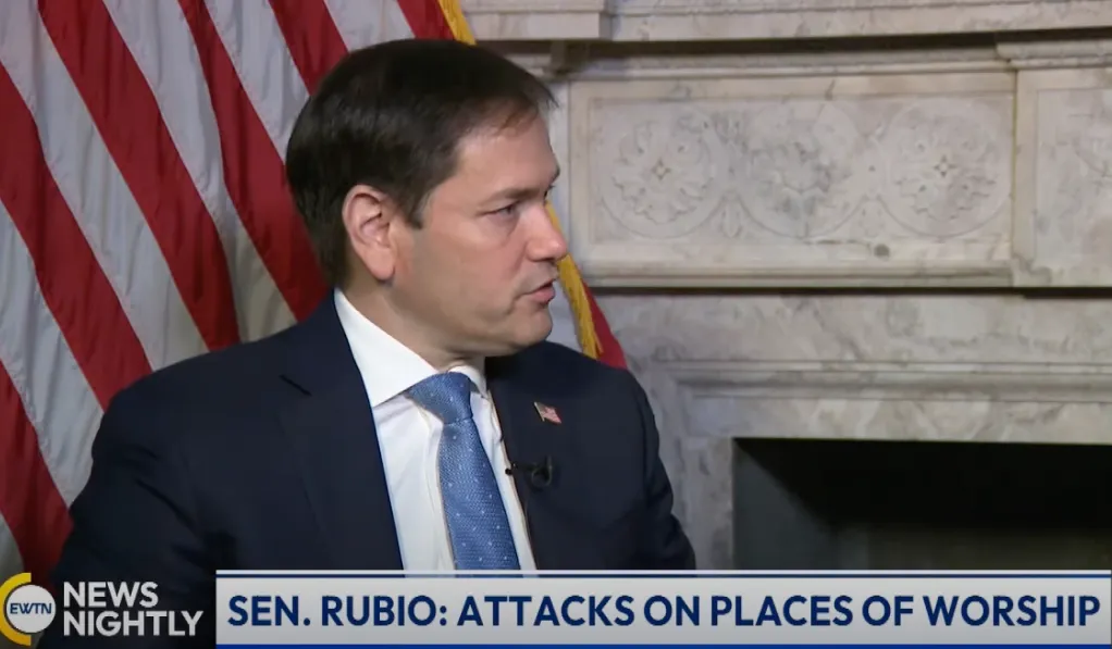 Speaking with EWTN Capitol Hill correspondent Erik Rosales, Sen. Marco Rubio, R-Florida, railed against the Biden administration’s passivity as more than 400 attacks against Catholic churches in the U.S. have been perpetrated during the last four years.?w=200&h=150