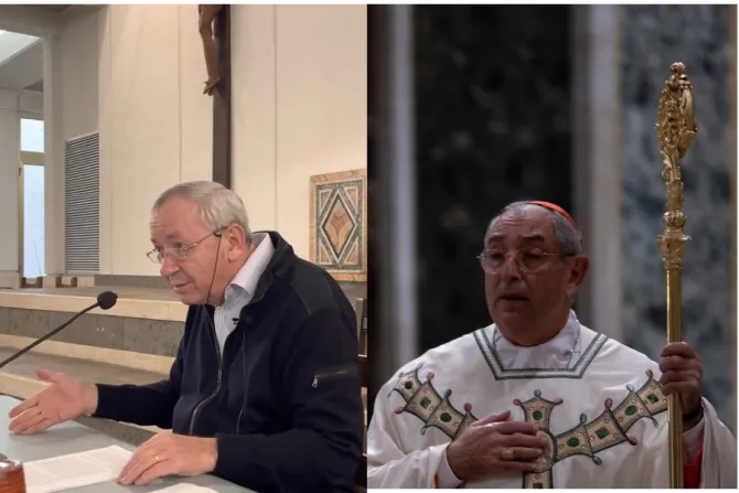 Father Marko Rupnik and Cardinal Angelo De Donatis