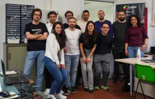 Students at the Polytechnic University of Turin built the satellite that launched on a Falcon 9 rocket from the Vandenberg Space Force Base in California on June 12, 2023. Credit: Holy See Press Office