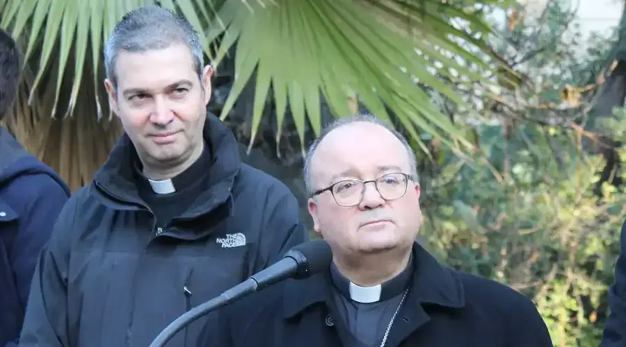 Monsignor Jordi Bertomeu (left) and Archbishop Charles Scicluna in Chile.?w=200&h=150
