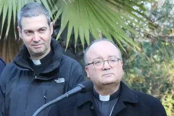 Monsignor Jordi Bertomeu and Archbishop Charles Scicluna