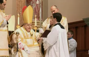 Cardinal Raymond Burke celebrates his first public Mass Dec. 11 since his hospitalization with COVID-19. Screenshot.