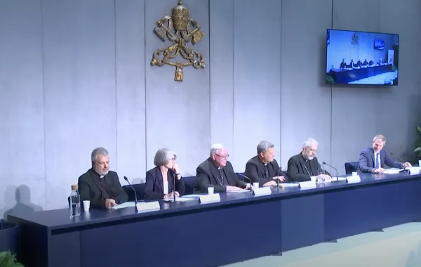 Press conference for the launch of the second stage of the synod on synodality in the Vatican, Aug. 26, 2022. Vatican News YouTube channel