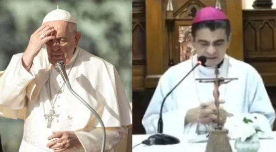 Pope Francis (left); Bishop Rolando Álvarez (right)?w=200&h=150