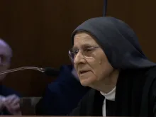 Mother Maria Grazia Angelini gave an exegesis of the New Testament for synod delegates during the general congregation on Oct. 13, 2023, in which she claimed that St. Paul “inserted himself into a ‘non-ritual’ female liturgy” when he arrived in the city of Philippi in Macedonia.