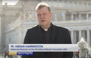 Diocese of Brooklyn priest Monsignor Kieran Harrington  resigned from his position as the national director of the Pontifical Mission Societies in the United States after an allegation against him of “inappropriate conduct with an adult” was substantiated, the Diocese of Brooklyn announced. Credit: EWTN News Nightly YouTube