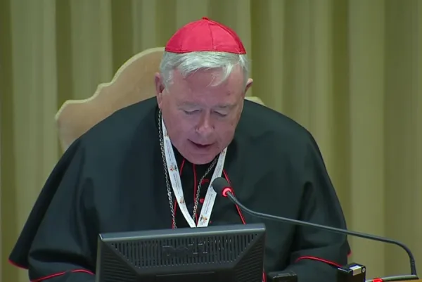 Cardinal Jean-Claude Hollerich, S.J., relator general of the 2023 synod on synodality. Screenshot from Vatican News YouTube channel.