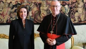 Nancy Pelosi with Vatican Secetary of State Cardinal Pietro Parolin.