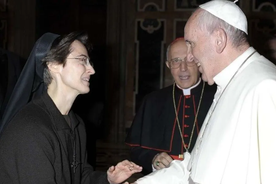 Sr. Raffaella Petrini meets Pope Francis.?w=200&h=150