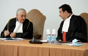 A hearing in the Vatican finance trial on Nov. 17, 2021. Vatican Media.
