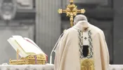 Pope Francis celebrates Mass in St. Peter’s Basilica on the feast of Christ the King, Nov. 21, 2021.