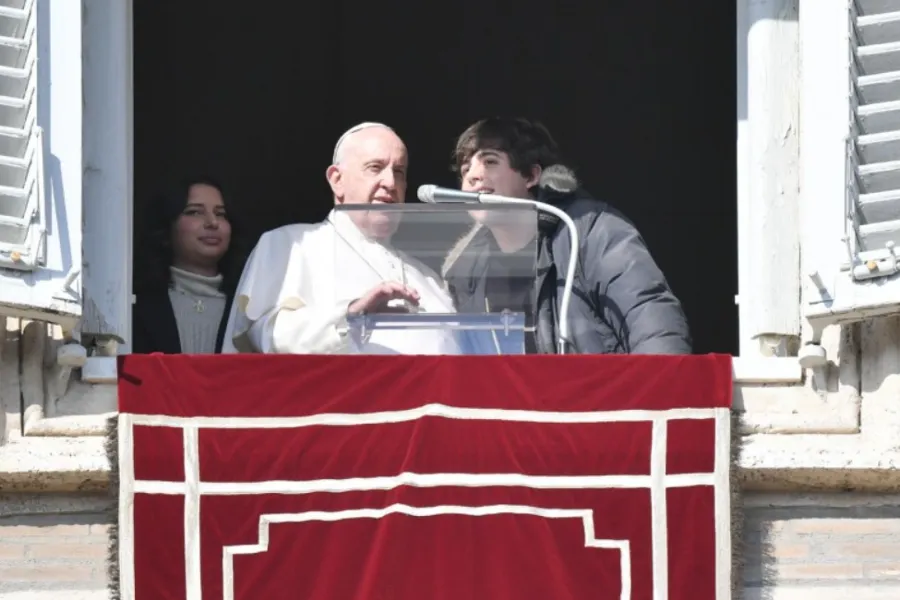 Pope Francis speaks after delivering his Angelus address at the Vatican, Nov. 21, 2021.?w=200&h=150