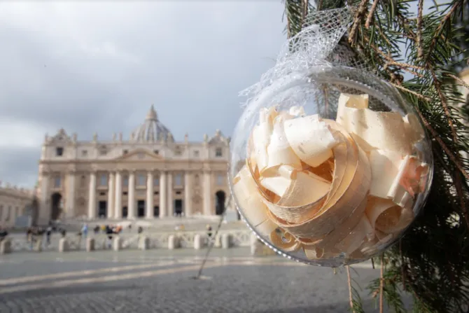 St. Peter’s Basilica and the Vatican Christmas tree, Dec. 9, 2021