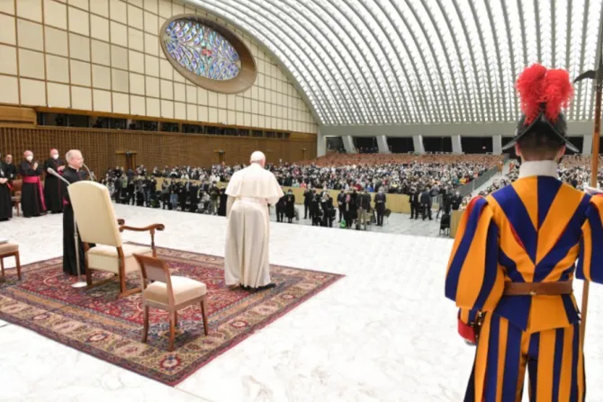 Pope Francis’ general audience in the Paul VI Hall at the Vatican, Feb. 9, 2022