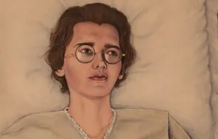A detail from a painting of Marthe Robin (1902-1981). Alessandro Guzzi via Wikimedia (CC BY-SA 4.0).