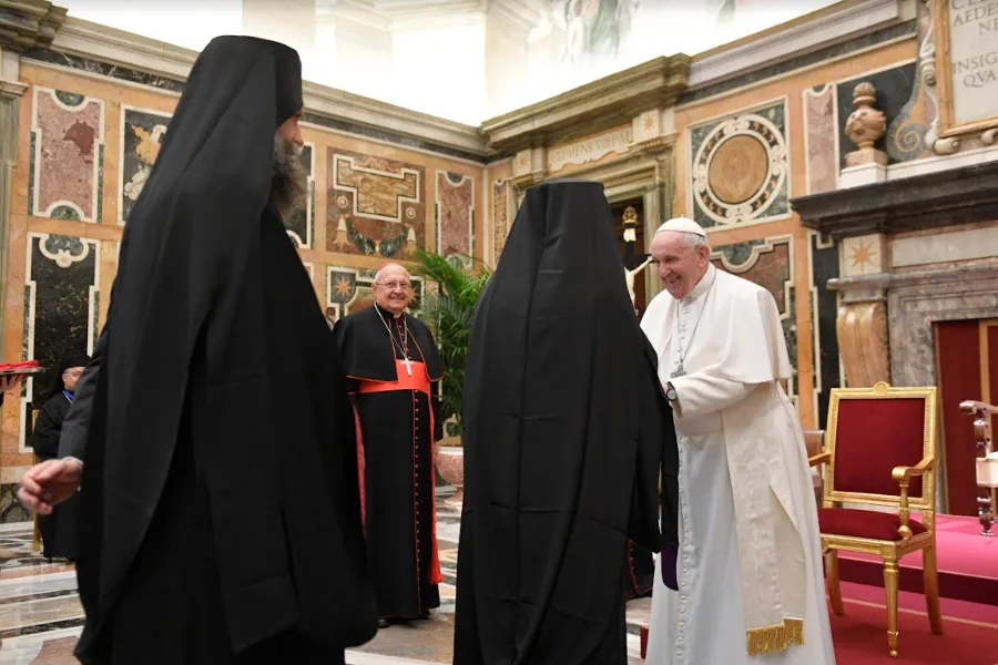 Pope Francis meets participants in the plenary assembly of the Congregation for the Eastern Churches at the Vatican’s Clementine Hall, Feb. 18, 2022?w=200&h=150