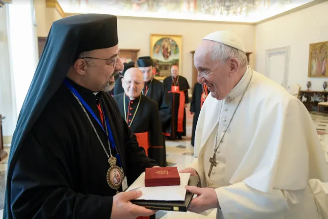 Pope Francis meets patriarchs and major archbishops of the Eastern Catholic Churches, Feb. 18, 2022