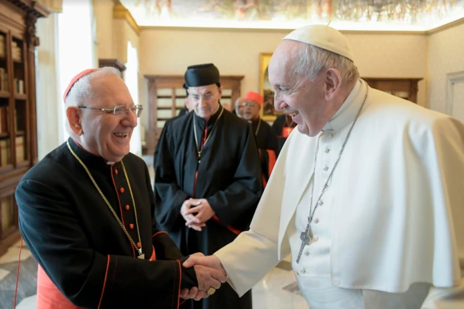 Pope Francis meets patriarchs and major archbishops of the Eastern Catholic Churches, Feb. 18, 2022