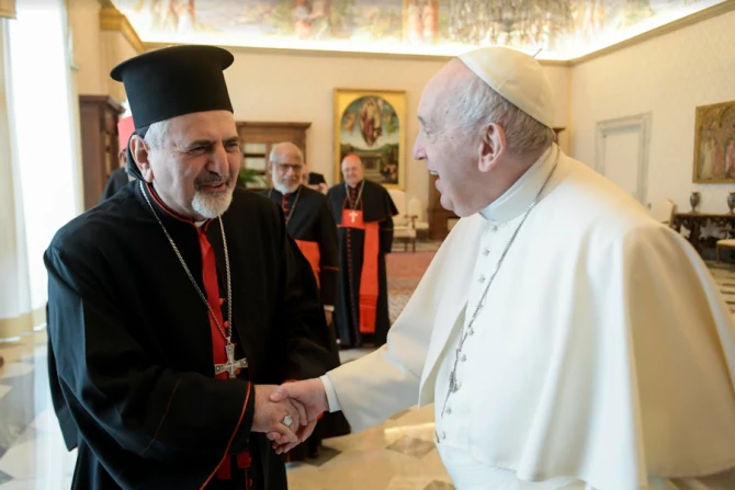Pope Francis meets patriarchs and major archbishops of the Eastern Catholic Churches, Feb. 18, 2022