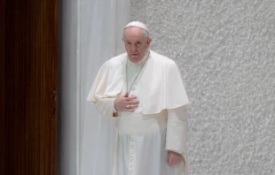 Pope Francis’ general audience in the Paul VI Hall at the Vatican, Feb. 23, 2022. Daniel Ibáñez/CNA.