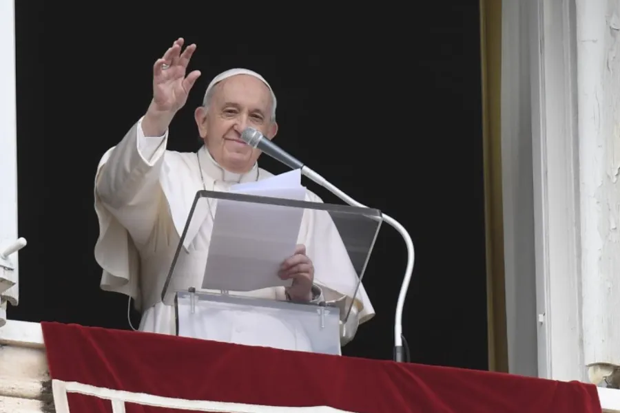 Pope Francis delivers his Angelus address at the Vatican, Feb. 27, 2022.?w=200&h=150