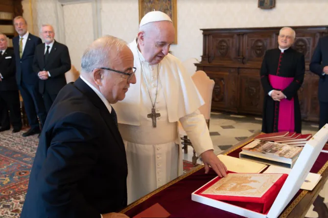 Pope Francis meets with the Order of Malta's Fra' Marco Luzzago on June 25, 2021