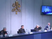 A Vatican press conference presenting the new constitution Praedicate evangelium.