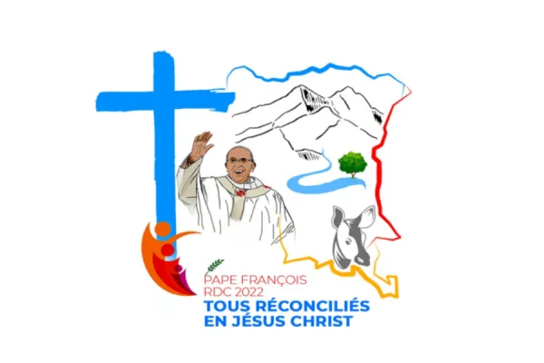 The logo for Pope Francis’ July 2-5 visit to the Democratic Republic of the Congo. Vatican Media.