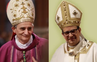 Cardinal Matteo Zuppi and Cardinal Augusto Paolo Lojudice. Francesco Pierantoni via Wikimedia (CC BY 2.0)/Pufui PcPifpef via Wikimedia (CC BY-SA 4.0).