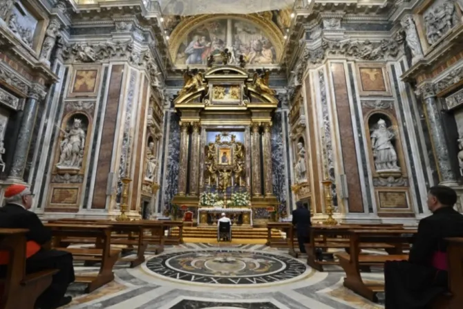 The rosary for peace in Rome’s Basilica of St. Mary Major, May 31, 2022