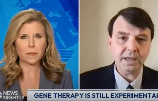 In an interview with “EWTN News Nightly” anchor Tracy Sabol, National Catholics Bioethics Center President Dr. Joseph Meaney discusses the first-ever therapy approved by the FDA using CRISPR, a genome editing technology. Credit: “EWTN News Nightly”