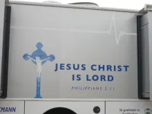 A Rural Parish Clinic mobile unit makes the rounds, featured on “EWTN News in Depth” March 1, 2024.