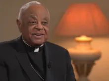 Cardinal Wilton Gregory speaks at an interview in Rome on April 11, 2024.