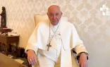 A screenshot from Pope Francis' May 4 video message to young people attending World Youth Day 2023 in Lisbon, Portugal.