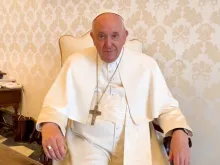 A screenshot from Pope Francis' May 4 video message to young people attending World Youth Day 2023 in Lisbon, Portugal.