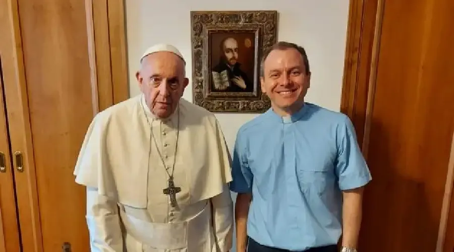 Pope Francis with Father Daniel Pellizzon, who was appointed the pope's personal secretary July 17, 2023.?w=200&h=150