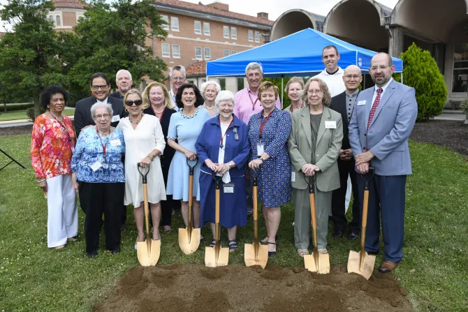 The groundbreaking ceremony for the renovation of the museum and visitor center at the National Shrine of Saint Elizabeth Ann Seton in Emmitsburg, Md., June 24, 2022.