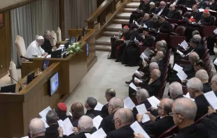 Almost 200 cardinals answered the call to the extraordinary consistory in August 2022. Vatican Media