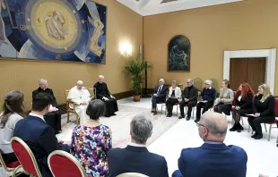 Pope Francis meets with representatives of DIALOP, Transversal Dialogue Project, an association of European leftist politicians and academics that seeks to bridge Catholic social teaching and Marxist theory, on Jan. 10, 2024, at the Vatican. Credit: Vatican Media