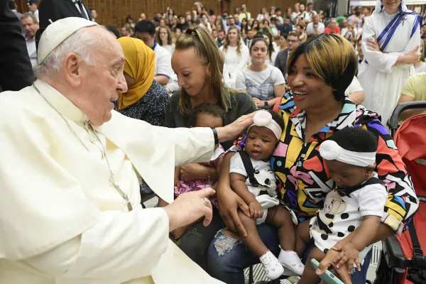 Pope Francis at his general audience in Paul VI Hall on Aug. 23, 2023. Vatican Media