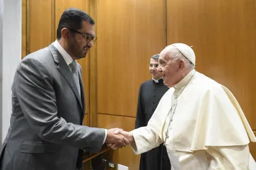 Pope Francis meets Dr. Sultan Al Jaber