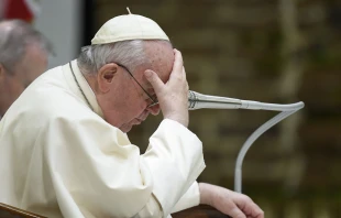Pope Francis at the Wednesday general audience on Dec. 28, 2022. Vatican Media.