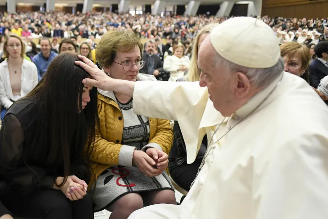 Pope Francis at the Wednesday general audience on Dec. 28, 2022.