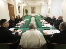 The Council of Cardinals meets with Pope Francis on Feb. 21, 2022.