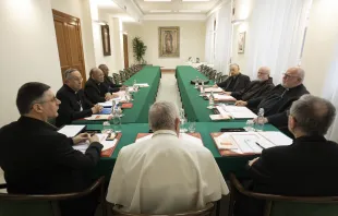 The Council of Cardinals meets with Pope Francis on Feb. 21, 2022. Vatican Media.