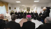 Pope Francis meeting with Jesuits in Kazakhstan, Sept. 15, 2022