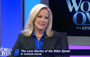 Fox News Sunday anchor and chief legal correspondent Shannon Bream discusses her latest book, “The Love Stories of the Bible Speak: Biblical Lessons on Romance, Friendship, and Faith” (Fox News Books) on The World Over with Raymond Arroyo, May 4, 2023. Credit: The World Over/YouTube